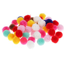 50 Pieces Creative Mixed Fluff Craft Yarn Pom Poms Balls for DIY Craft Projects