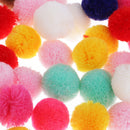50 Pieces Creative Mixed Fluff Craft Yarn Pom Poms Balls for DIY Craft Projects