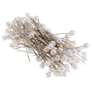 100 Pieces Pearl Needles for Wedding Bouquet Pins Dress Maker Corsage Pins Corsage Pins