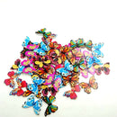 50 Pieces Vintage Wood Buttons 2-hole Butterfly Buttons for DIY Sewing Scrapbooking
