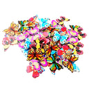 50 Pieces Vintage Wood Buttons 2-hole Butterfly Buttons for DIY Sewing Scrapbooking