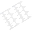 2 Pieces Leather Craft Plastic Watchband Belt Strap Billet Buckle Stencil Templates