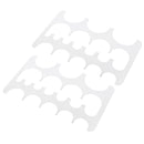2 Pieces Leather Craft Plastic Watchband Belt Strap Billet Buckle Stencil Templates
