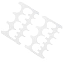 2 Pieces Leather Craft Plastic Watchband Belt Strap Billet Buckle Stencil Templates