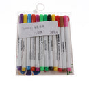 12Pcs/set Fabric Markers Pens Permanent Paint Pens Art Markers For T-Shirts
