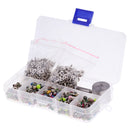 1 Boxed Clothes Shoes Hat Embellishment Cute Dome Mushroom Cap Rivet Button with Leather Toolsl