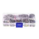 1 Boxed Clothes Shoes Hat Embellishment Cute Dome Mushroom Cap Rivet Button with Leather Toolsl