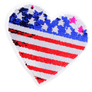 DIY Embroidered Sequins Sew On Patch Applique Clothes Dress Hat Jeans Sewing American Flag Applique DIY Accessory