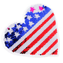 DIY Embroidered Sequins Sew On Patch Applique Clothes Dress Hat Jeans Sewing American Flag Applique DIY Accessory
