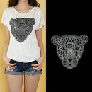 Leopard Pattern Embroidery Patch Sequin Motifs Sew On Patch Clothes Applique