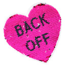 Peach Heart Reversible Change Color Sequins Patch Sew On Applique for DIY T-shirt Coat Sweater Jeans Clothing Crafts