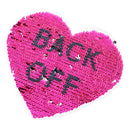 Peach Heart Reversible Change Color Sequins Patch Sew On Applique for DIY T-shirt Coat Sweater Jeans Clothing Crafts