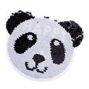 Panda Reversible Change Color Sequins Sew On Patches For Clothes DIY Crafts