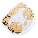 Sew On T Shirt Panda Sequins Patch Reversible Color Applique Embroidered DIY