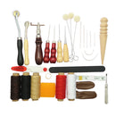 31 Pieces Leather Craft Tool Kit DIY Hand Sewing Stitching Punch Carving Working