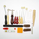 31 Pieces Leather Craft Tool Kit DIY Hand Sewing Stitching Punch Carving Working