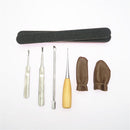 20pcs/set Leather Craft Sewing Tool Set Kit Stitching Groover Punch Beveler