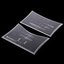 12 Pieces Acrylic Short Wallet Card Holder Leathercraft Pattern Stencil Template