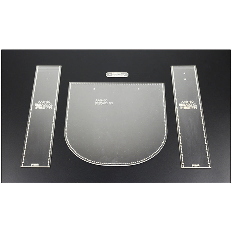1 Set DIY Tool Clear Wallet Making Acrylic Template for Handbag Cion/Phone Bag Leather Crafts