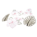 5 Pieces/Set Flower Leaves Embroidery Organza Patches Sew on Appliques DIY Decoration