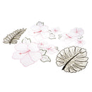 5 Pieces/Set Flower Leaves Embroidery Organza Patches Sew on Appliques DIY Decoration