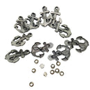 10 Sets Alloy Anchor Stud Rivets For Jackets Hats Leathercraft DIY Accessories