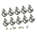 10 Sets Alloy Anchor Stud Rivets For Jackets Hats Leathercraft DIY Accessories