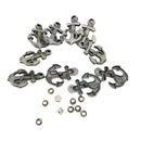 10 Sets Alloy Anchor Stud Rivets For Jackets Hats Leathercraft DIY Accessories