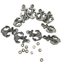 10 Sets Alloy Anchor Stud Rivets For Jackets Hats Leathercraft DIY Accessories