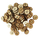100 Pieces Chic Smiling Crying Faces Wood Pieces Embellishments for Wedding Party Decoration