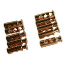 10Pcs Double Hole Metal Cord Lock Apparel Barrel Toggle Stopper Spring Stop