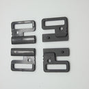 10 Sets Black Plastic Bra Strap Adjustment Buckle Underwear Sliders Clips Lingerie