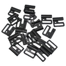10 Sets Black Plastic Bra Strap Adjustment Buckle Underwear Sliders Clips Lingerie