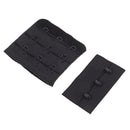 2Pcs Women Bra Extender 3 Hook Bra Extension Underwear Strap 3 Rows Black