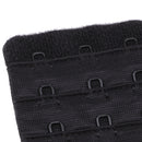 2Pcs Women Bra Extender 3 Hook Bra Extension Underwear Strap 3 Rows Black