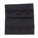 2Pcs Women Bra Extender 3 Hook Bra Extension Underwear Strap 3 Rows Black