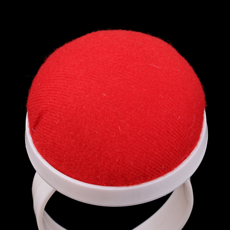 1 Piece Pin Cushion for Sewing Machine - Sticky Pin cushion - Red Semicircle