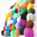 50 Colors Wool Felt Needles Tools Set + Needle Felting Mat Starter DIY Kit