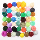 50 Colors Wool Felt Needles Tools Set + Needle Felting Mat Starter DIY Kit