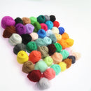 50 Colors Wool Felt Needles Tools Set + Needle Felting Mat Starter DIY Kit