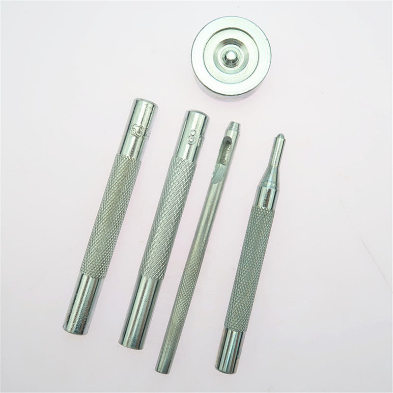 1 Set Leather Tools Craft DIY Hand Stitching Kit with Groover Awl Waxed Thimble Thread Cutting Board for Sewing Leather, Canvas or Other Leathercraft Projects