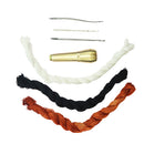 7 Pcs/Set Copper Handle Sewing Awl With 3 Needles for Shoe Handmade Repair