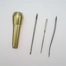 7 Pcs/Set Copper Handle Sewing Awl With 3 Needles for Shoe Handmade Repair
