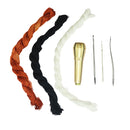 7 Pcs/Set Copper Handle Sewing Awl With 3 Needles for Shoe Handmade Repair
