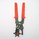 6 Sizes Heavy Duty Leather Hole Punch Hand Plier Belt Holes Revolving Punches