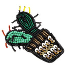 1Pcs Cactus Embroidery Beads Fabric Applique Sew on Patches for Clothing DIY Motif Applique