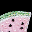 Iron /Sew On Watermelon Beads Rhinestones Patch Applique For Clothes Bags Decoration
