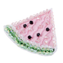 Iron /Sew On Watermelon Beads Rhinestones Patch Applique For Clothes Bags Decoration
