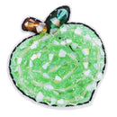 Handmade Crystal Rhinestone Apple Design Beaded Patches Decor DIY Iron Sew on Bag Applique
