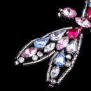 Dragonfly Embroidered Beaded Rhinestones Patch Sew on Applique Garment Decoration